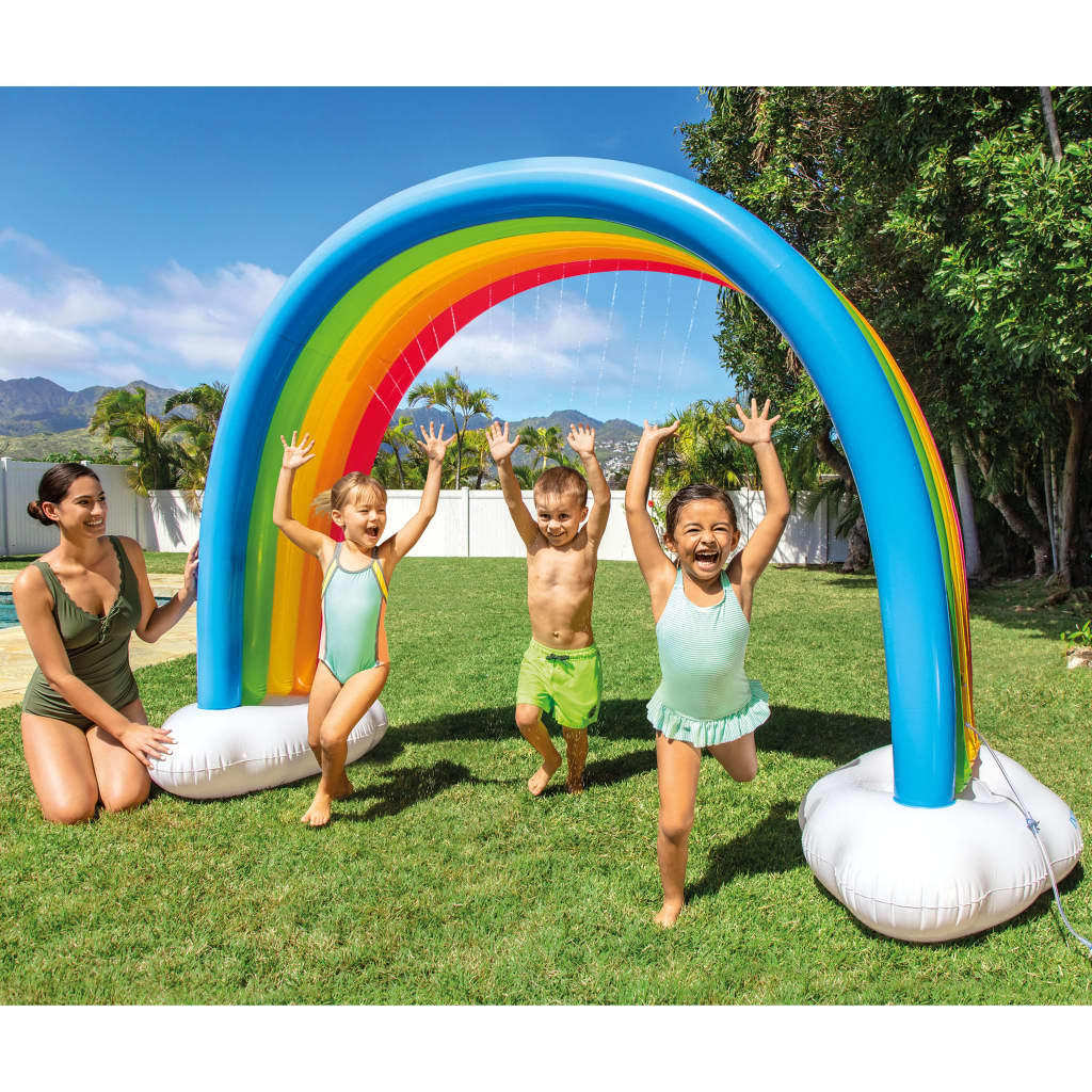 Intex ūdens smidzinātājs Rainbow Cloud, krāsains, 300x109x180 cm