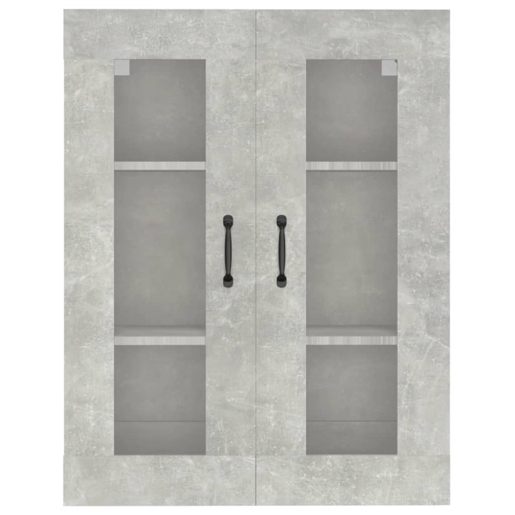 vidaXL piekarams skapītis, betona pelēks, 69,5x34x90 cm