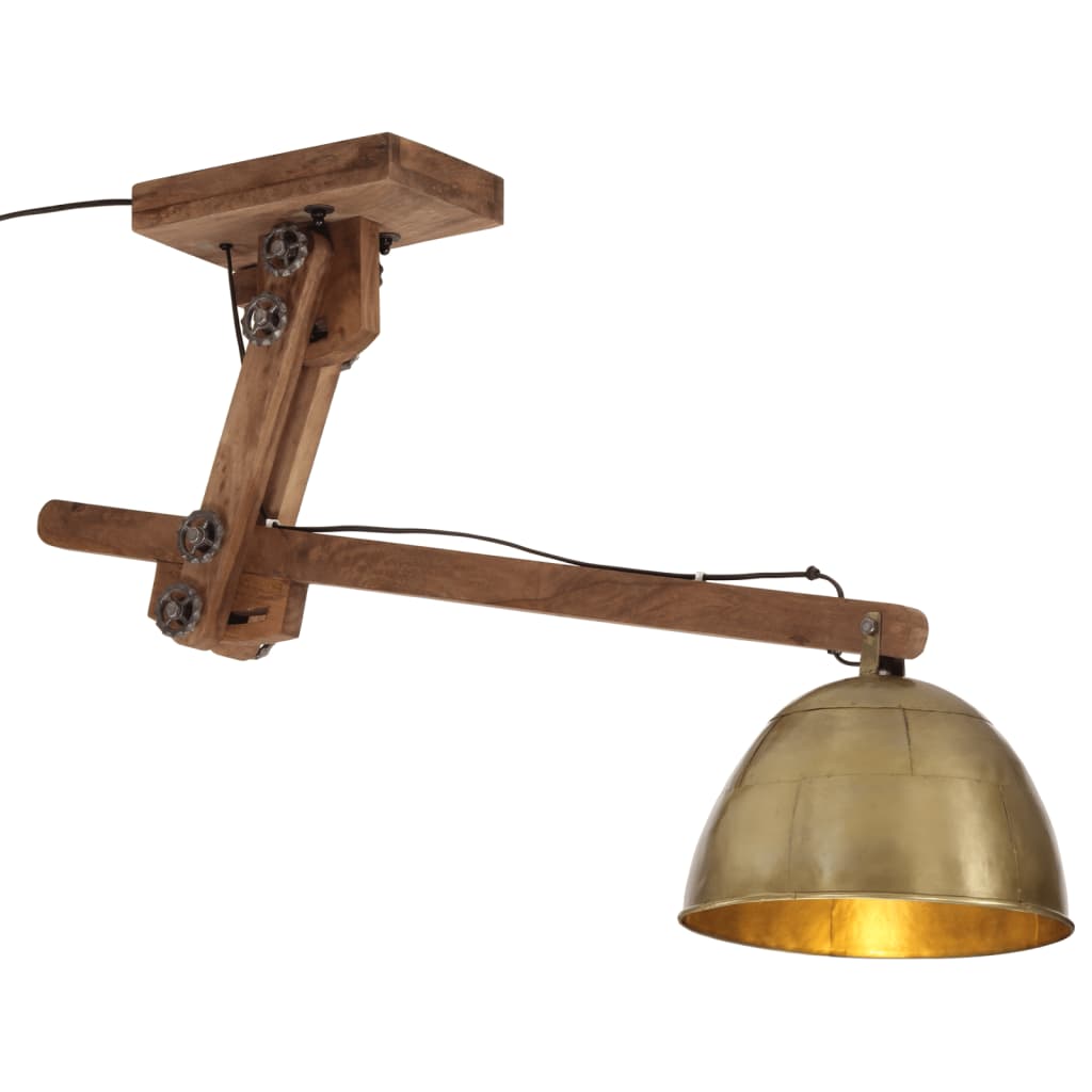 vidaXL sienas lampa 25 W, antīka misiņa krāsa, 105x30x65-108 cm, E27