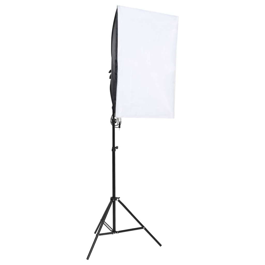 vidaXL fotostudijas komplekts, gaismas un fons