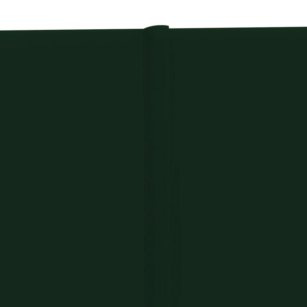 vidaXL sienas paneļi, 12 gab., tumši zaļi, 90x15 cm, samts, 1,62 m²