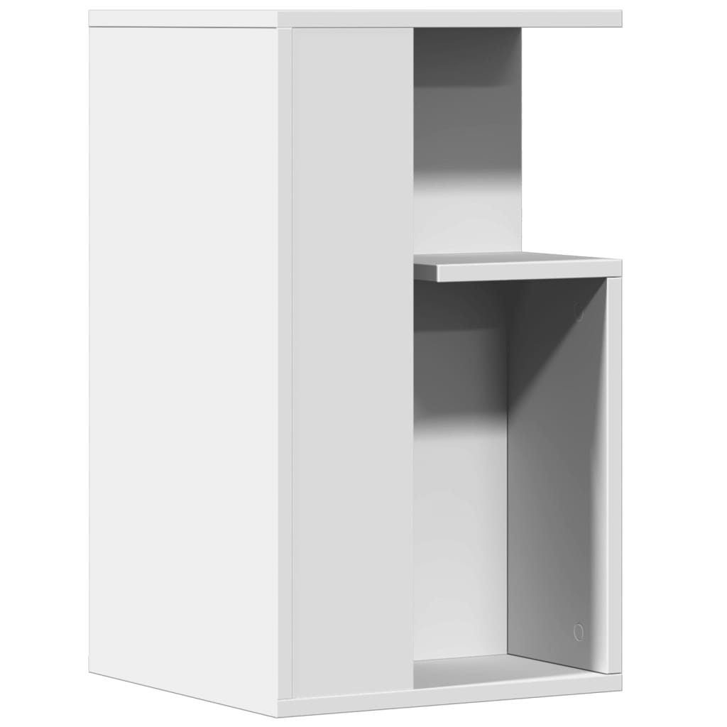 vidaXL galdiņš, balts, 35x35x60 cm, skaidu plāksne
