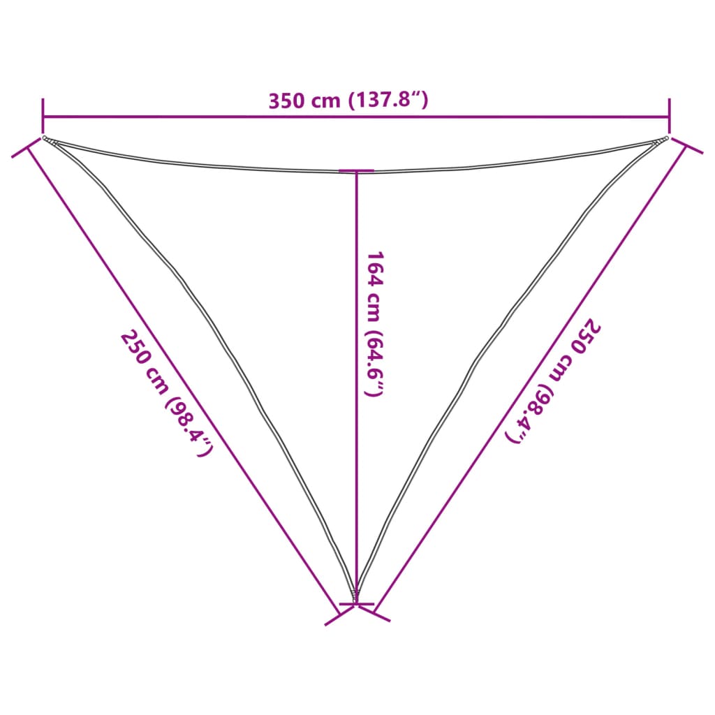 vidaXL saules aizsargs, 2,5x2,5x3,5m, 100% poliesters, Oksforda audums