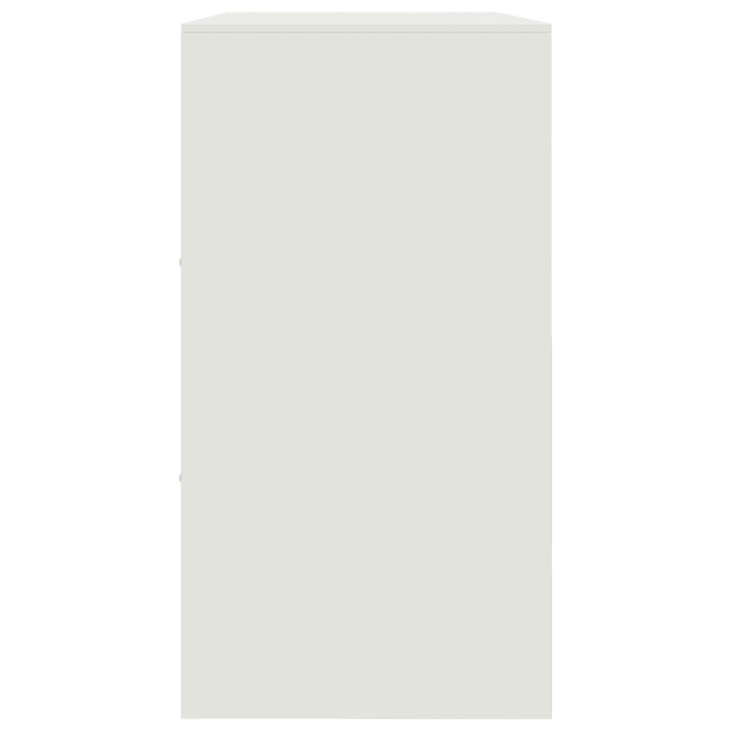 vidaXL kumode, balta, 99x39x73 cm, tērauds