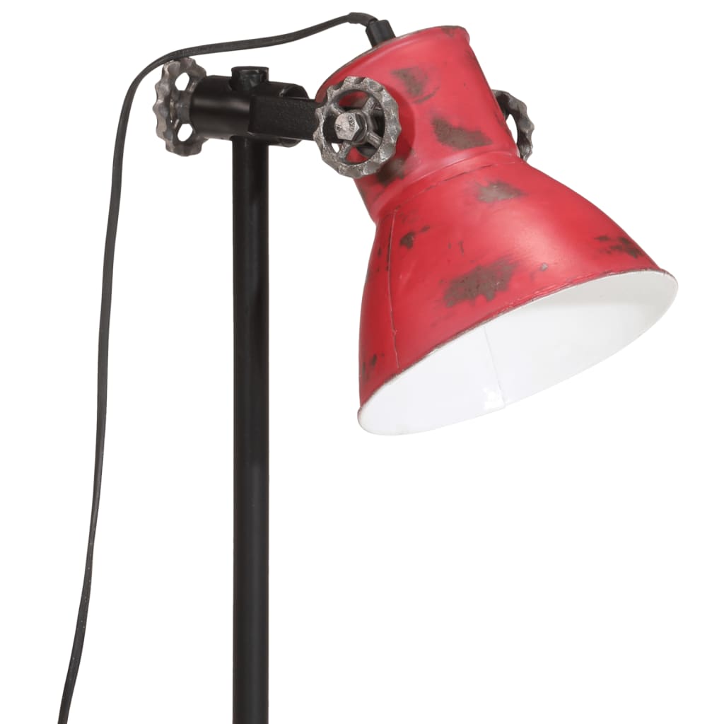 vidaXL galda lampa, 25 W, bružāti sarkana, 15x15x55 cm, E27