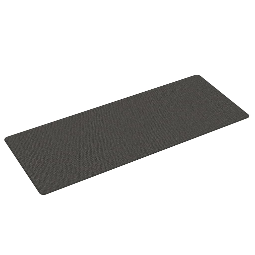 vidaXL paklājs, sizala izskats, antracītpelēks, 80x200 cm