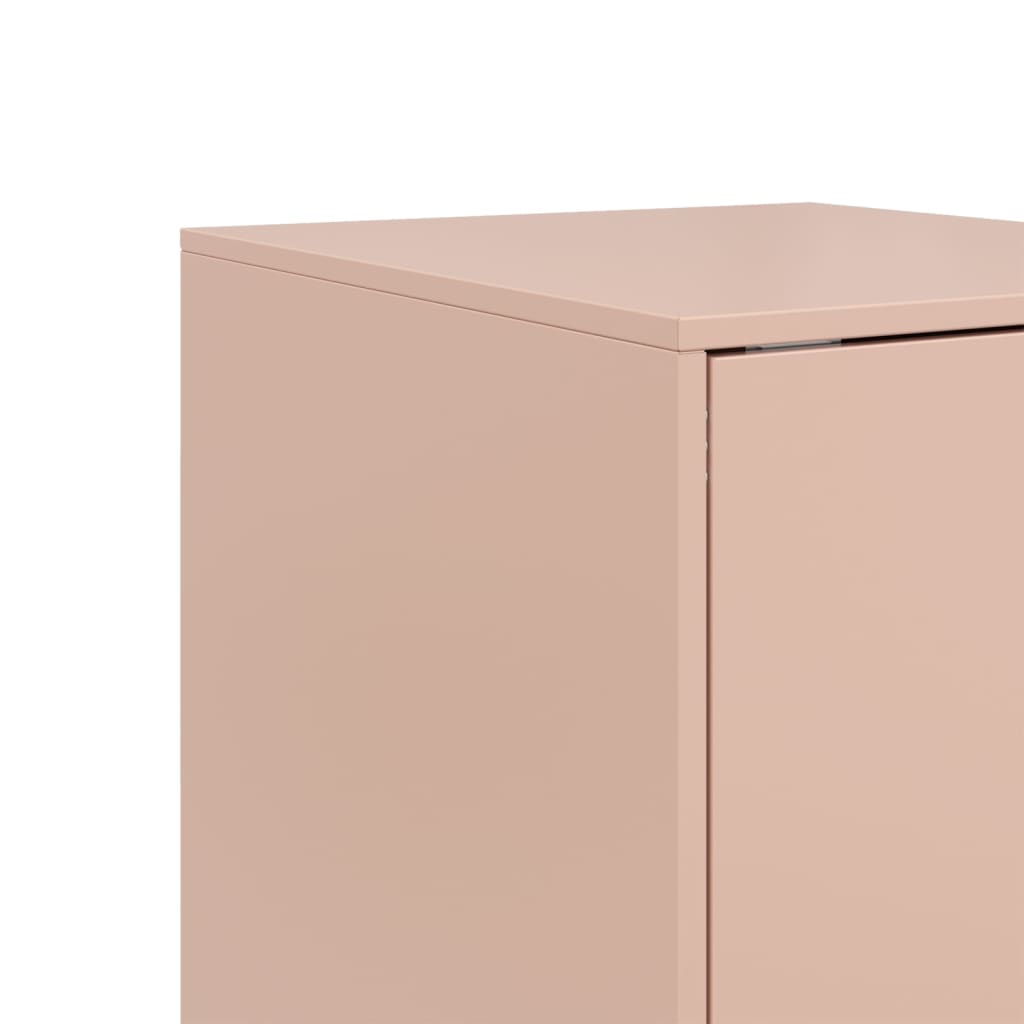 vidaXL kumode, rozā, 34,5x39x73 cm, tērauds