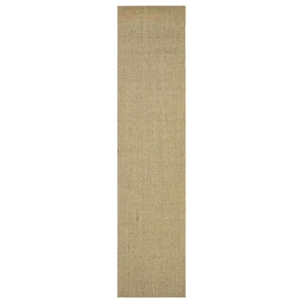 vidaXL paklājs, dabīgs sizals, 80x350 cm, zaļš