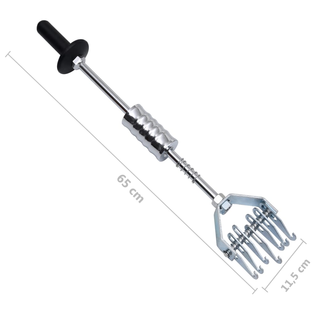 vidaXL slīdāmurs, 65 cm, oglekļa tērauds