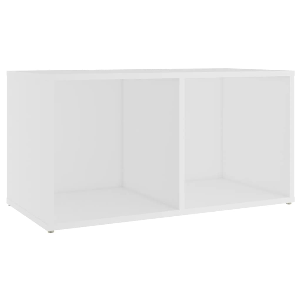 vidaXL TV plaukts, 72x35x36,5 cm, balts, inženierijas koks