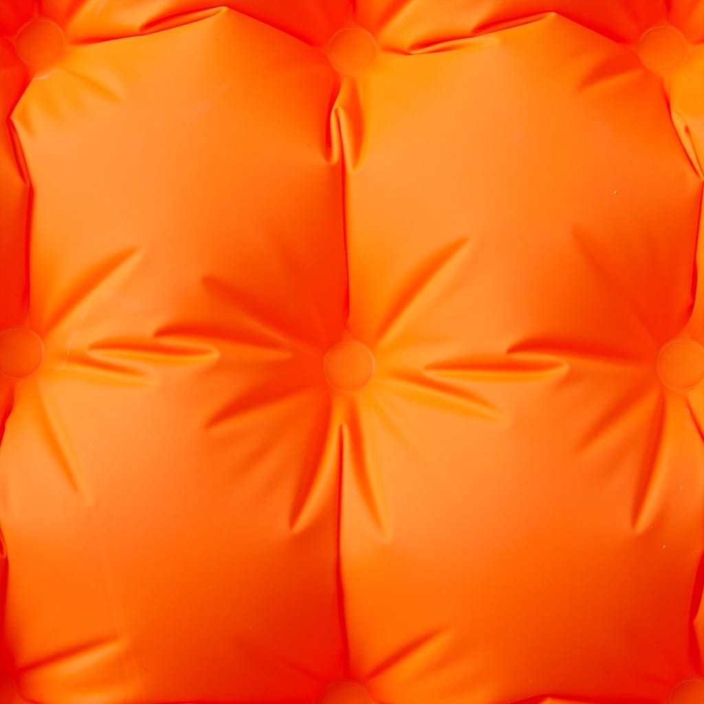 vidaXL pašpiepūšams kempinga matracis, spilvens, vienvietīgs, oranžs