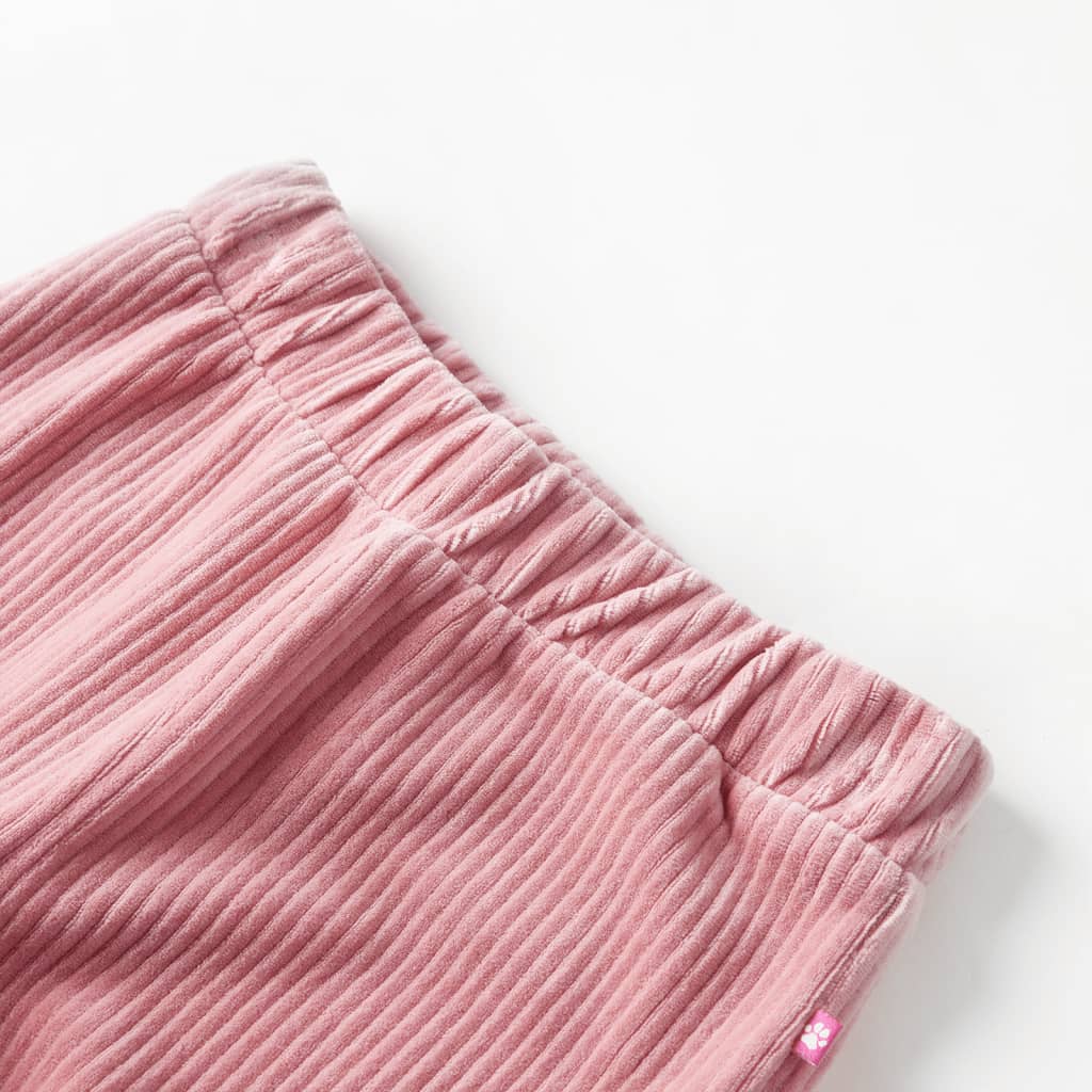 Bērnu bikses, gaiši rozā, velvets, 116