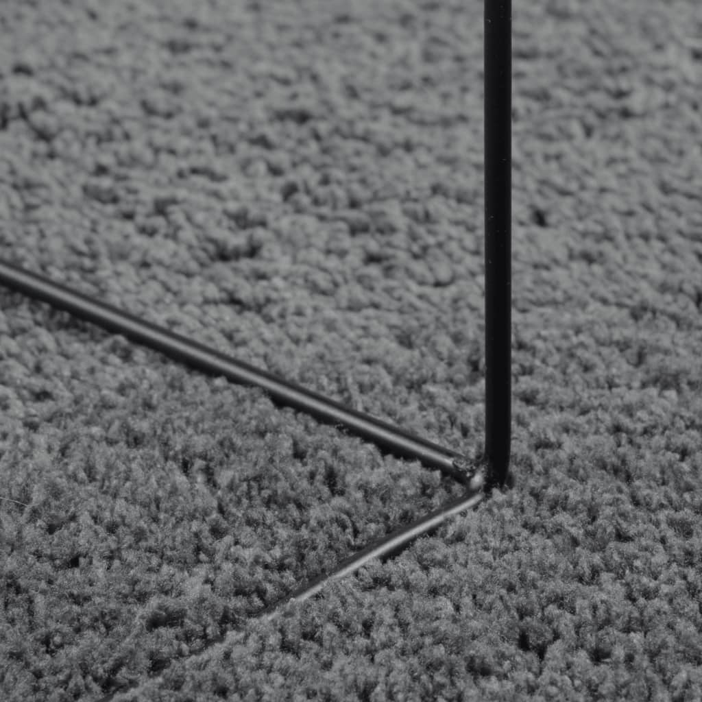 vidaXL paklājs OVIEDO, īsa spalva, antracītpelēks, Ø 280 cm