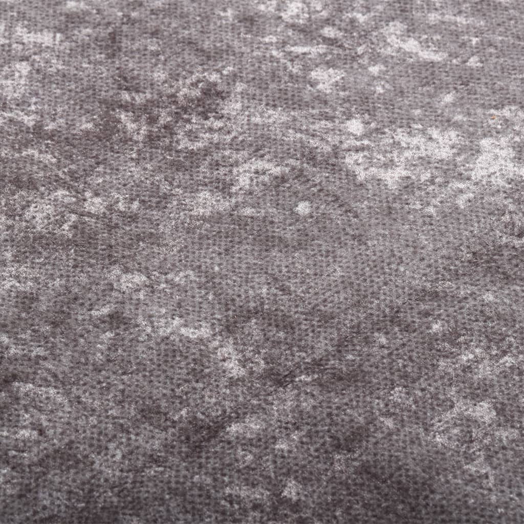 vidaXL paklājs, 150x230 cm, pelēks, mazgājams, neslīdošs