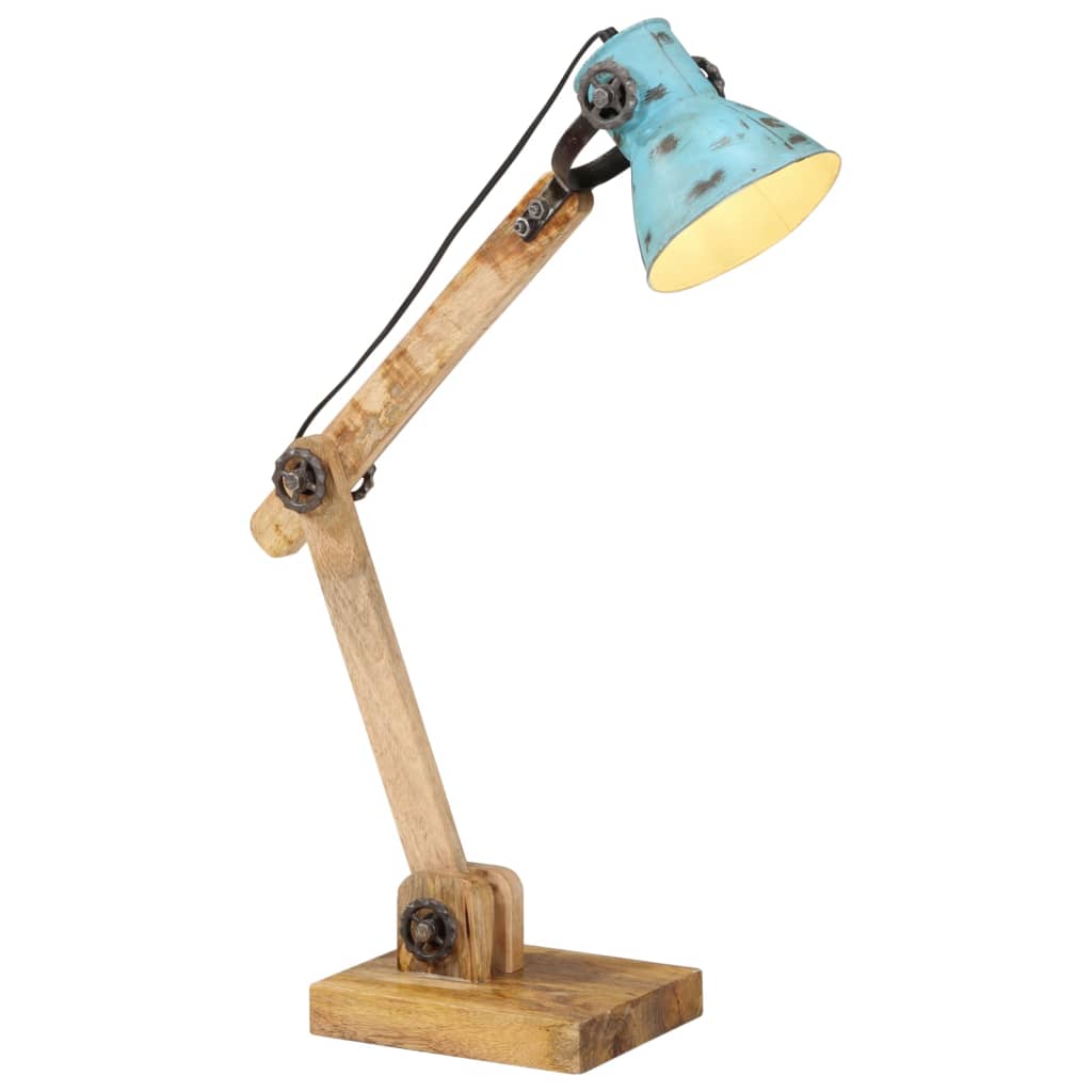 vidaXL galda lampa, 25 W, bružāti zila, 23x18x96 cm, E27
