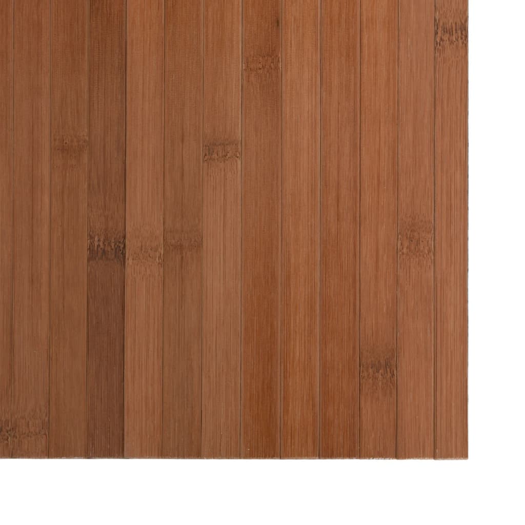 vidaXL paklājs, taisnstūra forma, brūns, 60x200 cm, bambuss