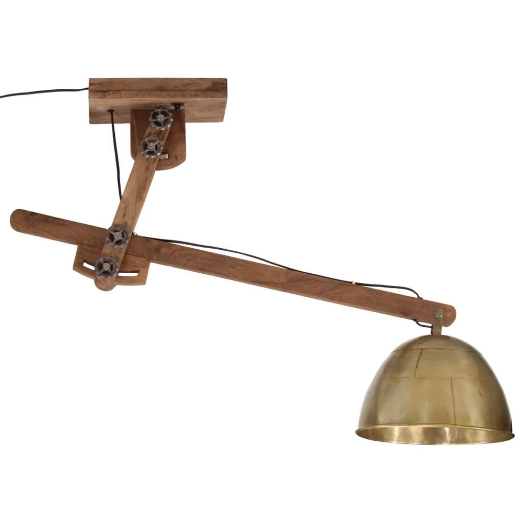 vidaXL sienas lampa 25 W, antīka misiņa krāsa, 105x30x65-108 cm, E27