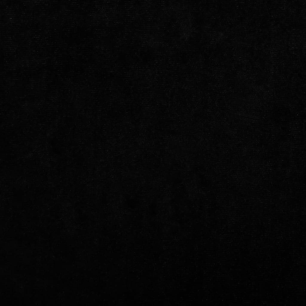 vidaXL gulta suņiem, melna, 100x50x21 cm, samts