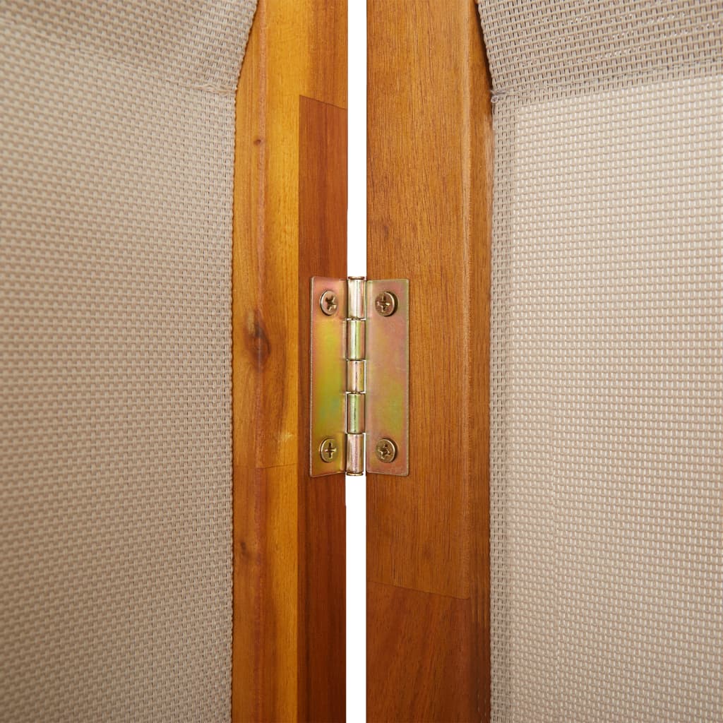 vidaXL 3-paneļu istabas aizslietnis, 210x180 cm, pelēkbrūns