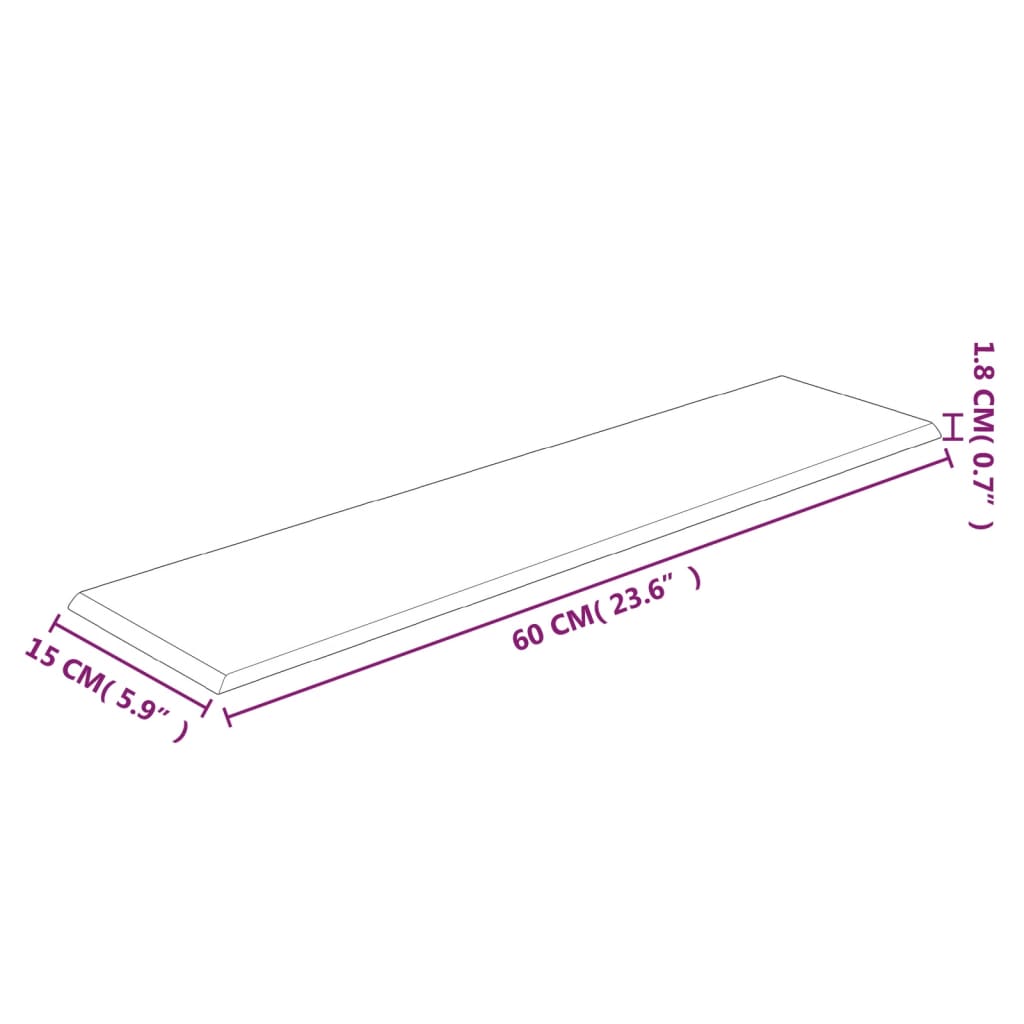 vidaXL sienas paneļi, 12 gab., melni, 60x15 cm, samts, 1,08 m²