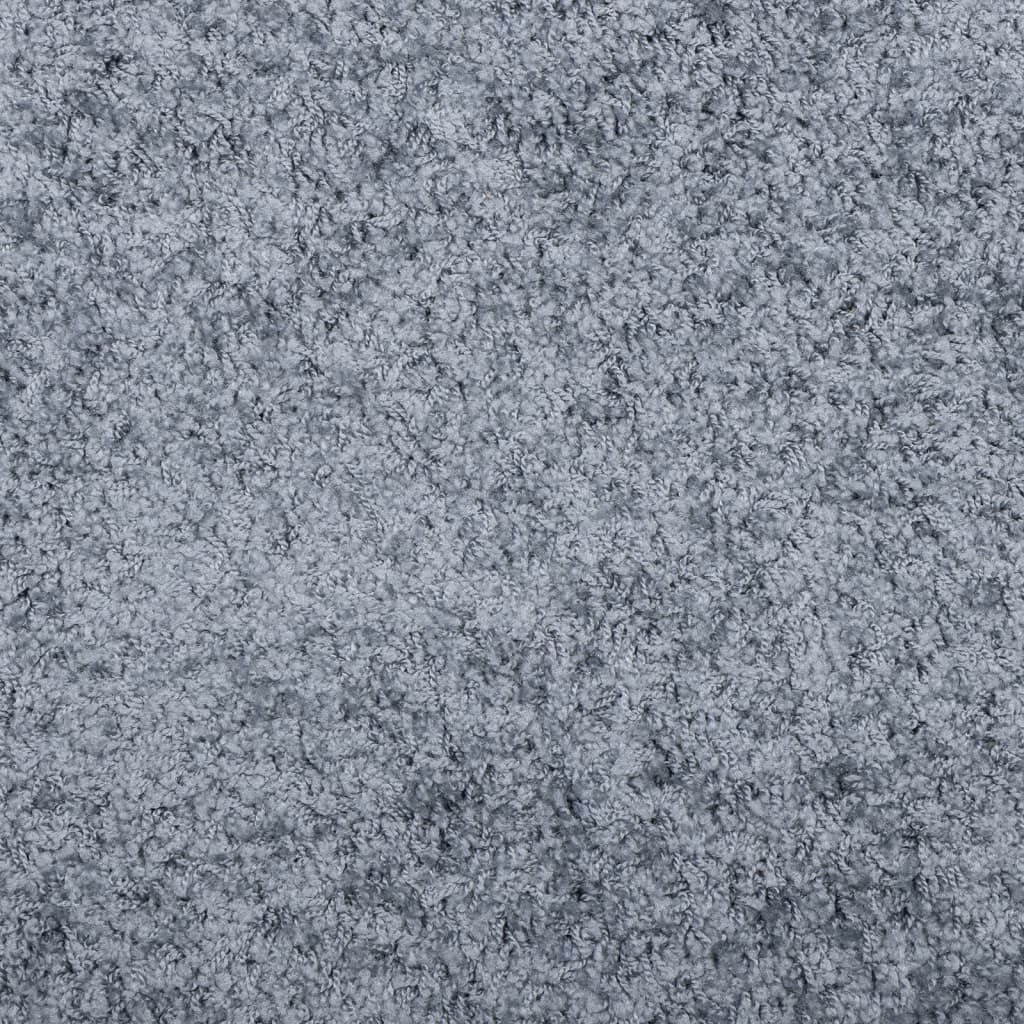 vidaXL paklājs PAMPLONA, Ø 240 cm, Shaggy, moderns, zils