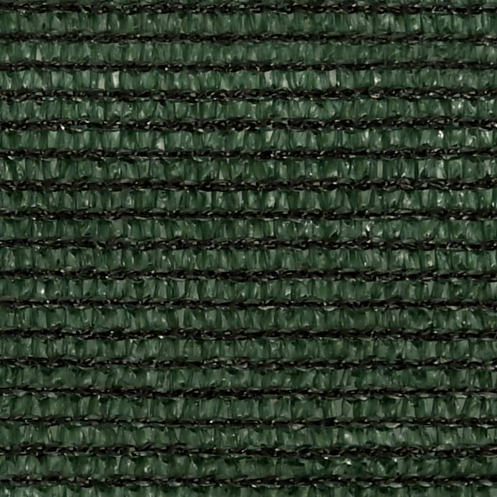 vidaXL saulessargs, 160 g/m², tumši zaļš, 2,5x2,5 m, HDPE