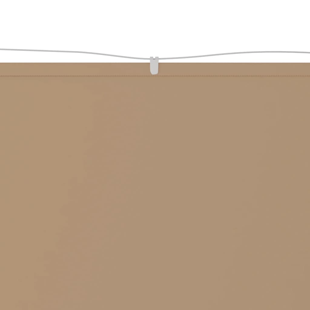 vidaXL vertikāla markīze, pelēkbrūna, 250x420 cm, Oksfordas audums