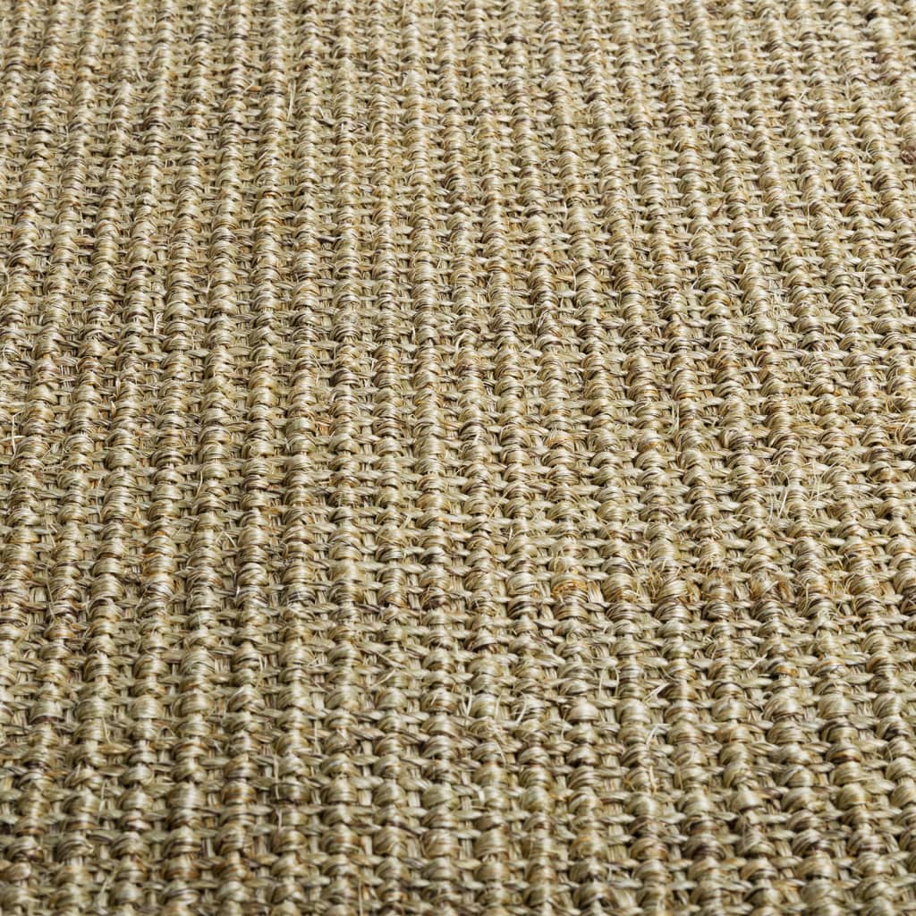 vidaXL paklājs, dabīgs sizals, 80x350 cm, zaļš