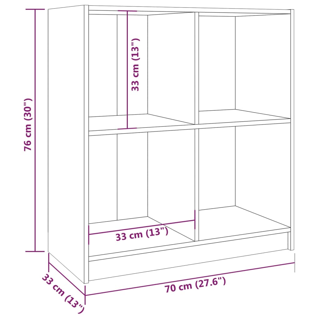 vidaXL kumode, medus brūna, 70x33x76 cm, priedes masīvkoks