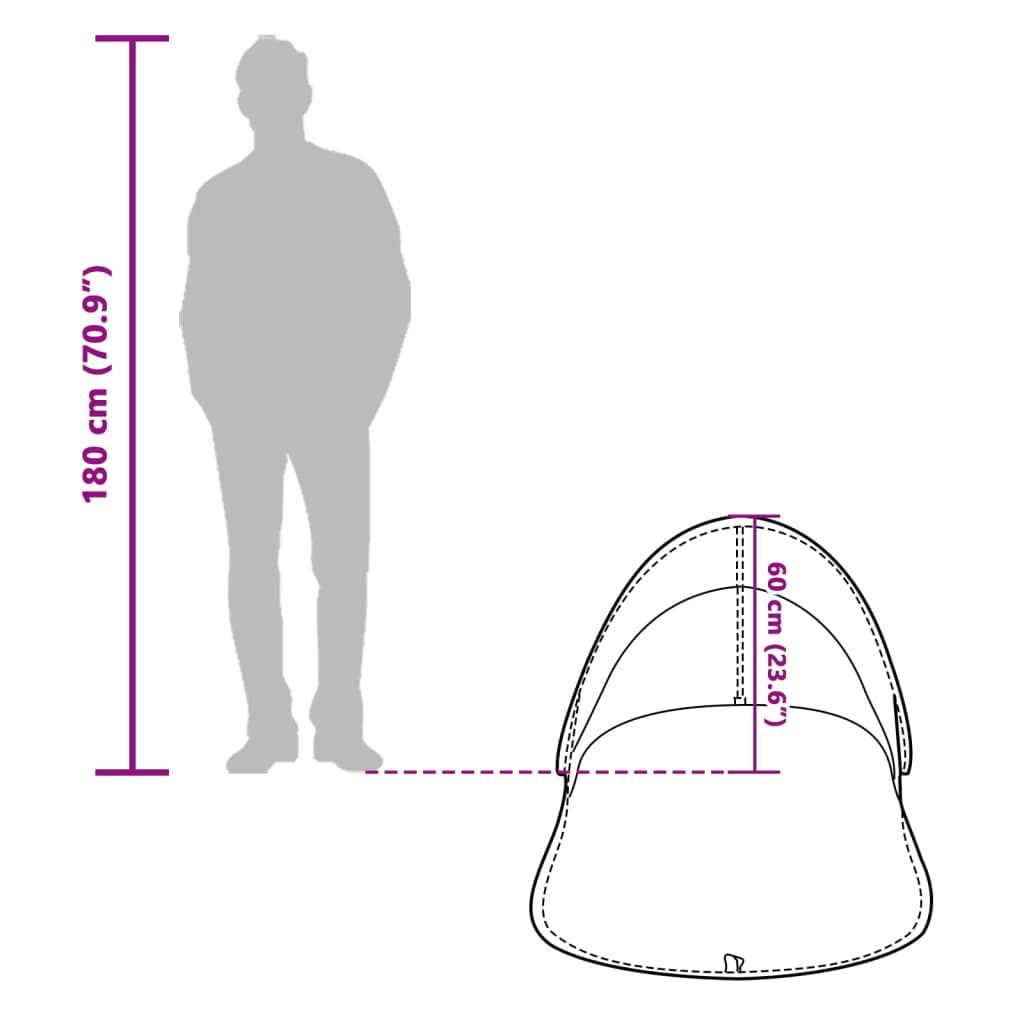 vidaXL pludmales telts, jūras zaļa, ūdensizturīga