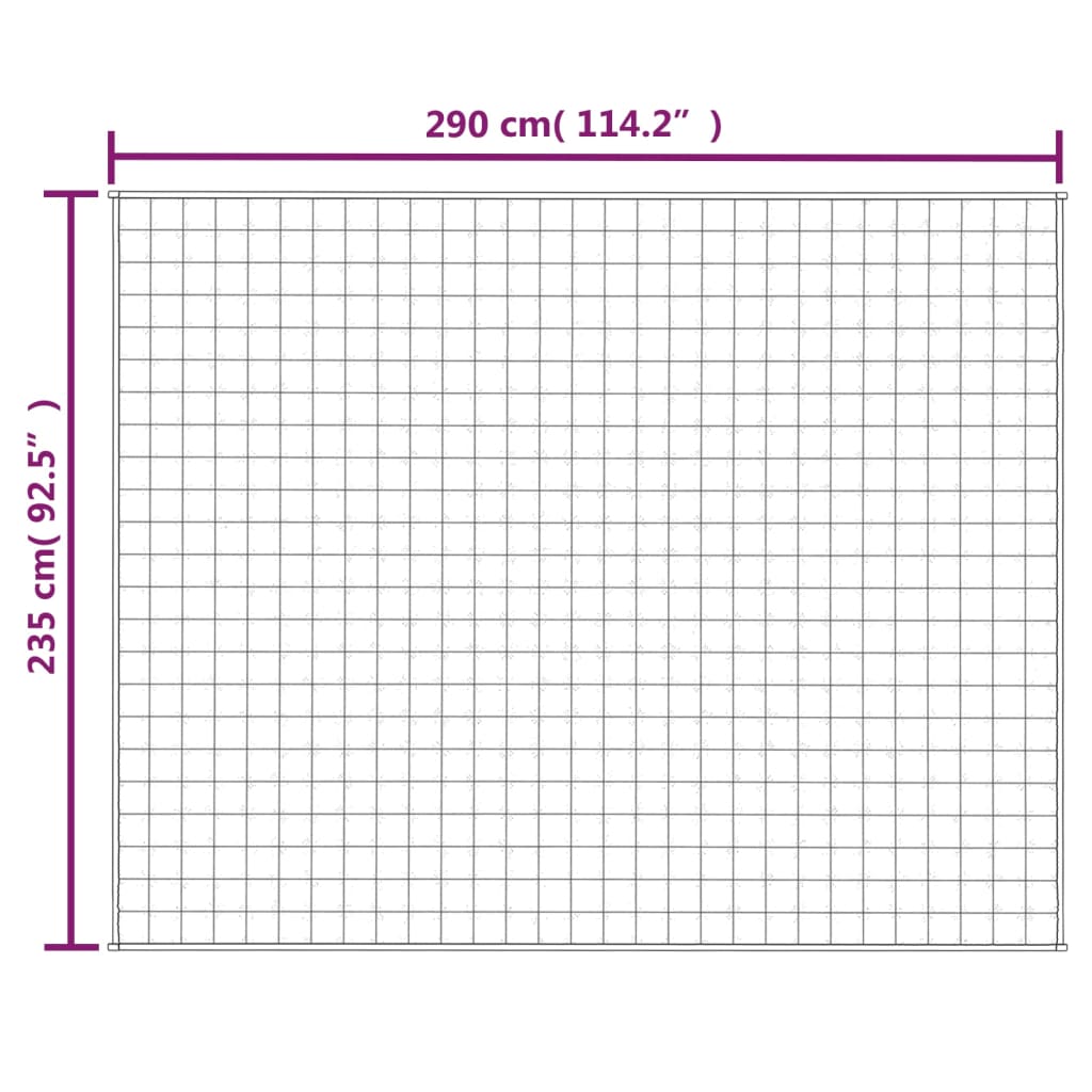 vidaXL smaguma sega, zila, 235x290 cm, 11 kg, audums