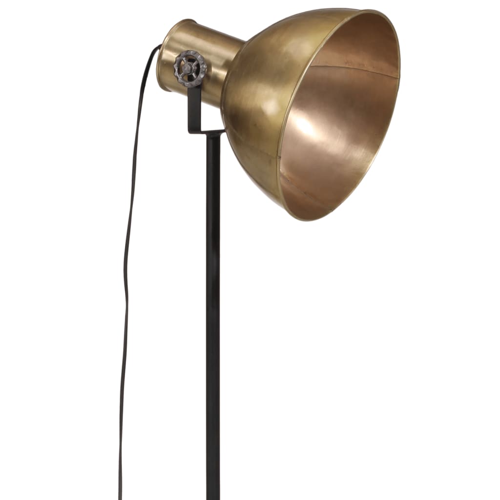 vidaXL grīdas lampa, 25 W, antīka misiņa krāsa, 75x75x90-150 cm, E27