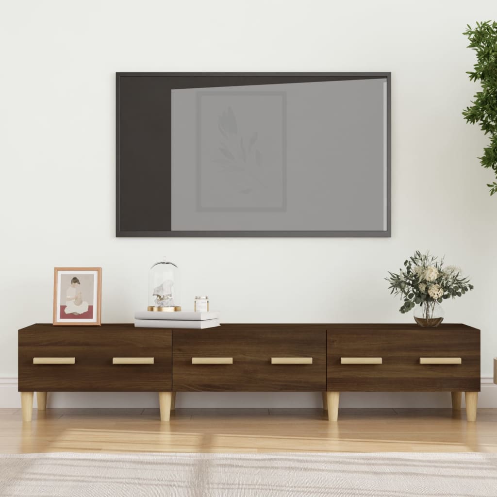 vidaXL TV skapītis, ozolkoka krāsa, 150x34,5x30 cm, inženierijas koks