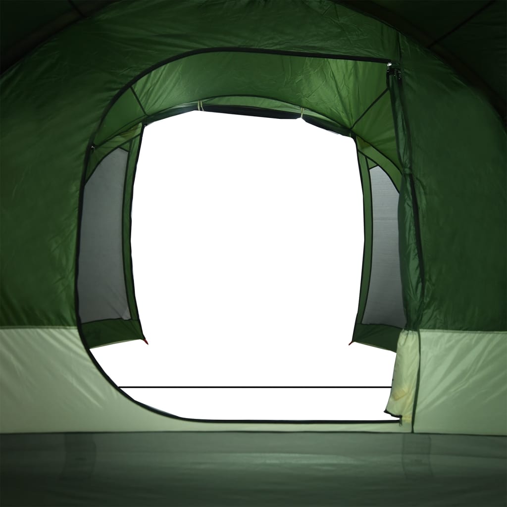 vidaXL ģimenes telts 6 personām, zaļa, ūdensnecaurlaidīga