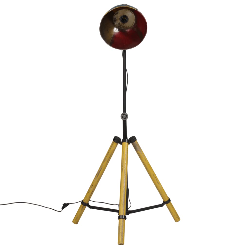 vidaXL grīdas lampa, 25 W, krāsaina, 75x75x90-150 cm, E27