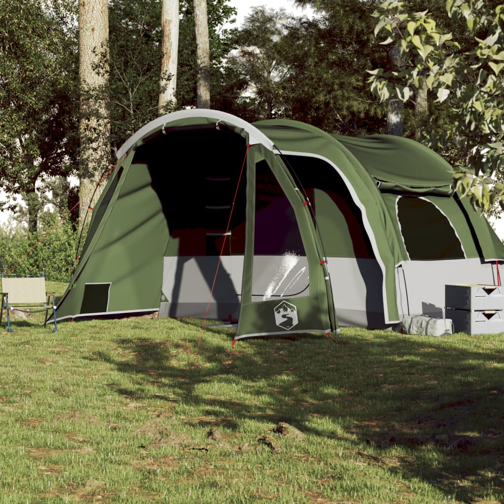 vidaXL ģimenes telts 6 personām, zaļa, ūdensnecaurlaidīga
